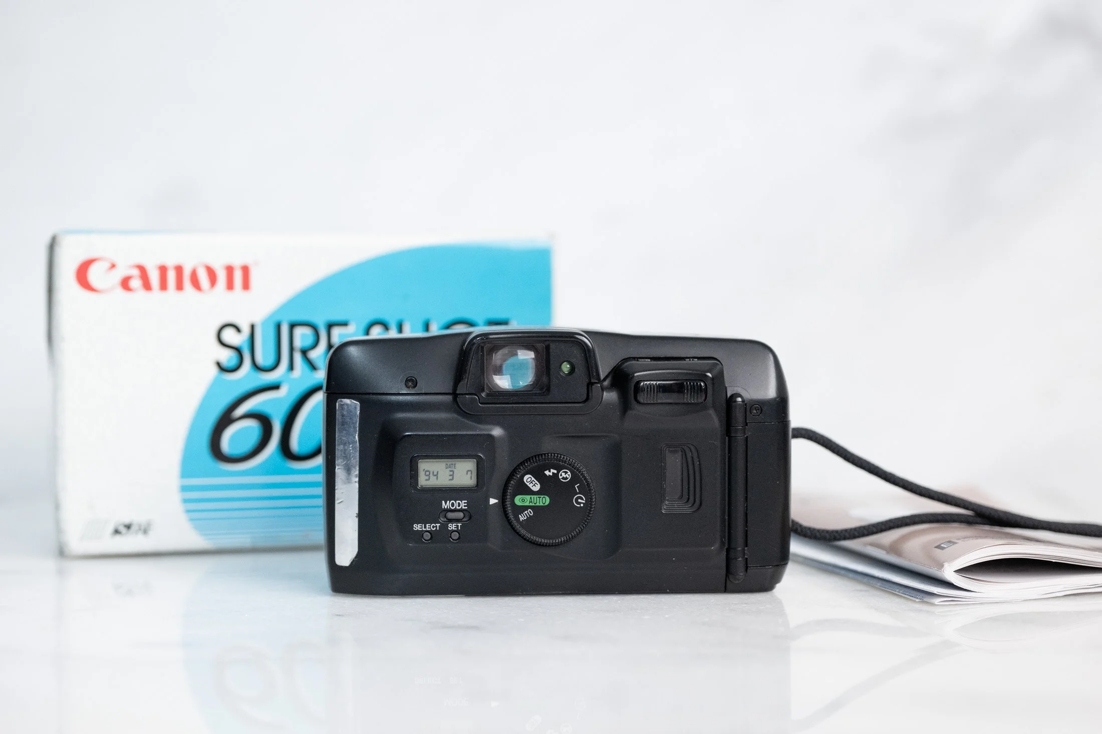 Canon Sure Shot 60 Zoom Point and Shoot 35mm Film Camera with